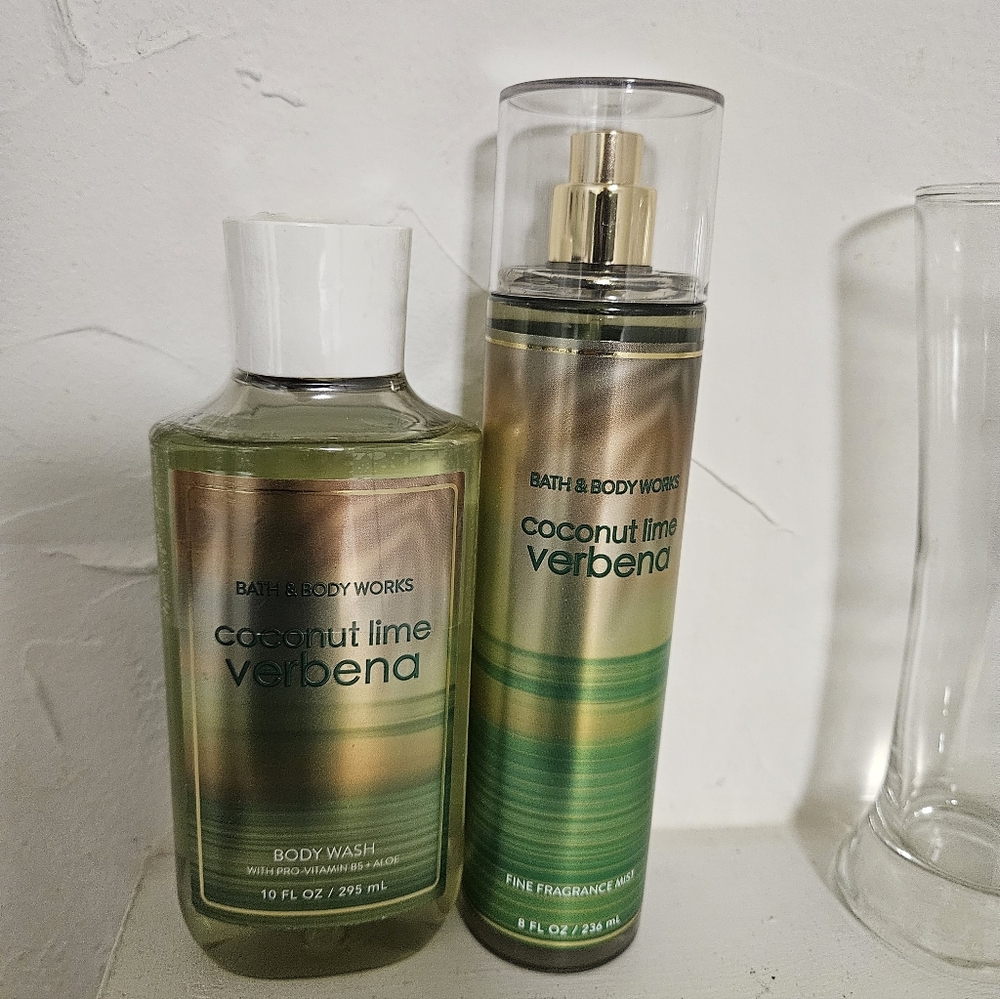 Body and Body Work Coconut Lime Verbena Set.